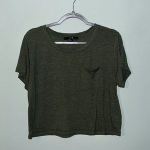 Green Forever 21 Crop Top